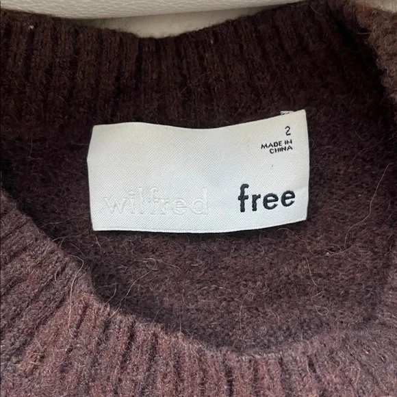 Aritzia Wilfred Free Cipiana Alpaca Wool Blend Colorblock Oversized Sweater - Picture 4 of 5